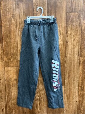 NWT C2 Sport Kids Black Ridgeview Rams Graphic Sweatpants with Elastic Waist
